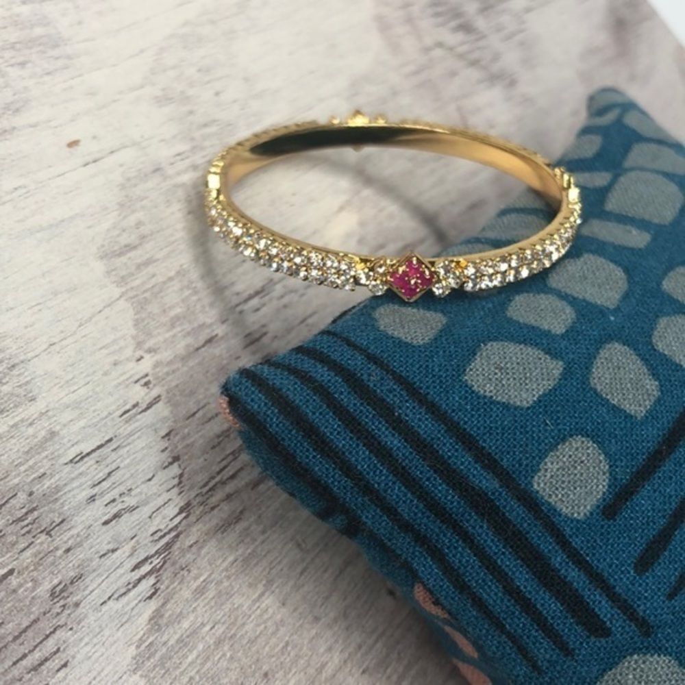Gold and rhinestone baby bracelet